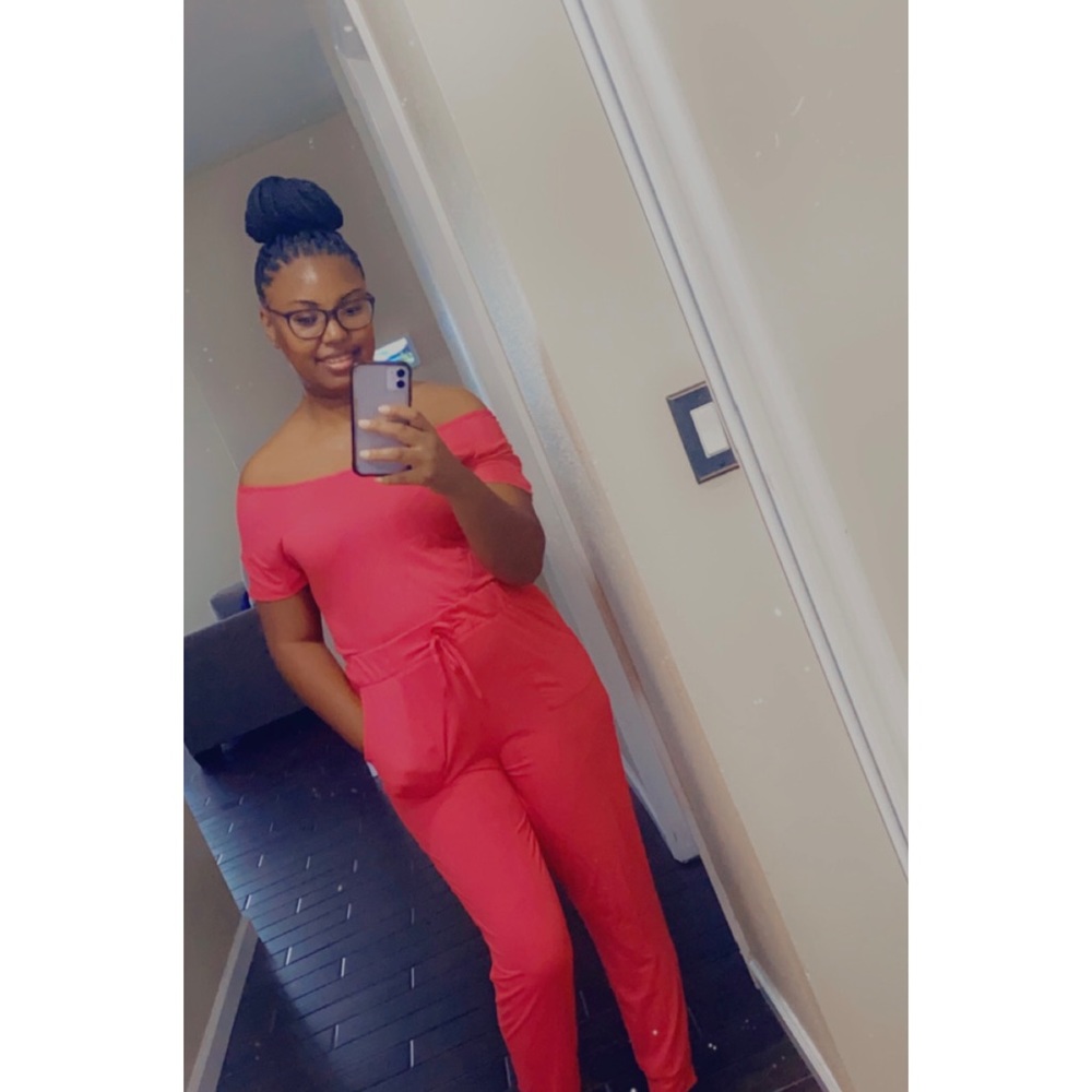Off the Shoulder Jumpsuit